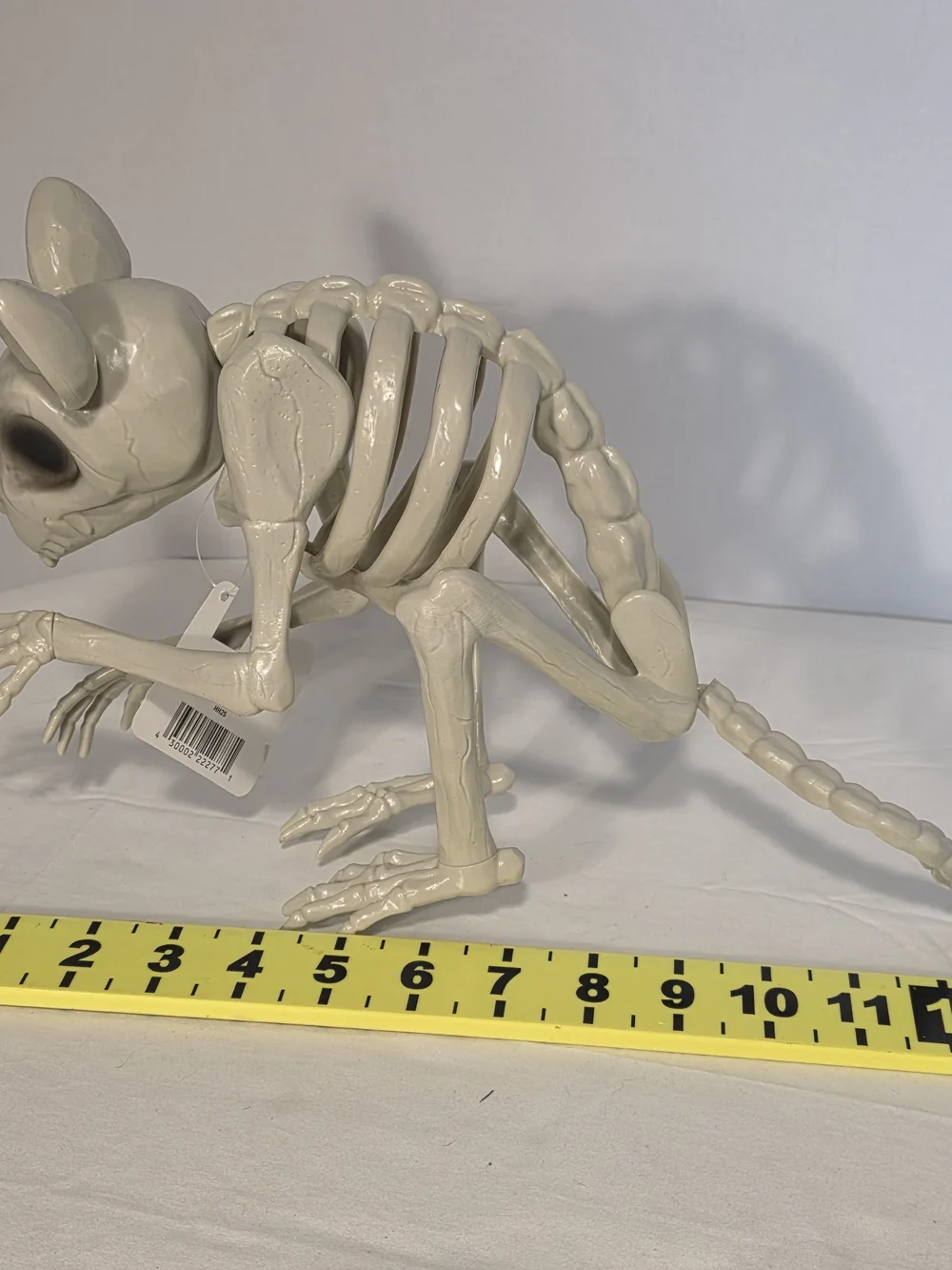 NEW Halloween Lot Of 3 Animal Skeleton Figures Decorations Dog Cat Rat Creepy